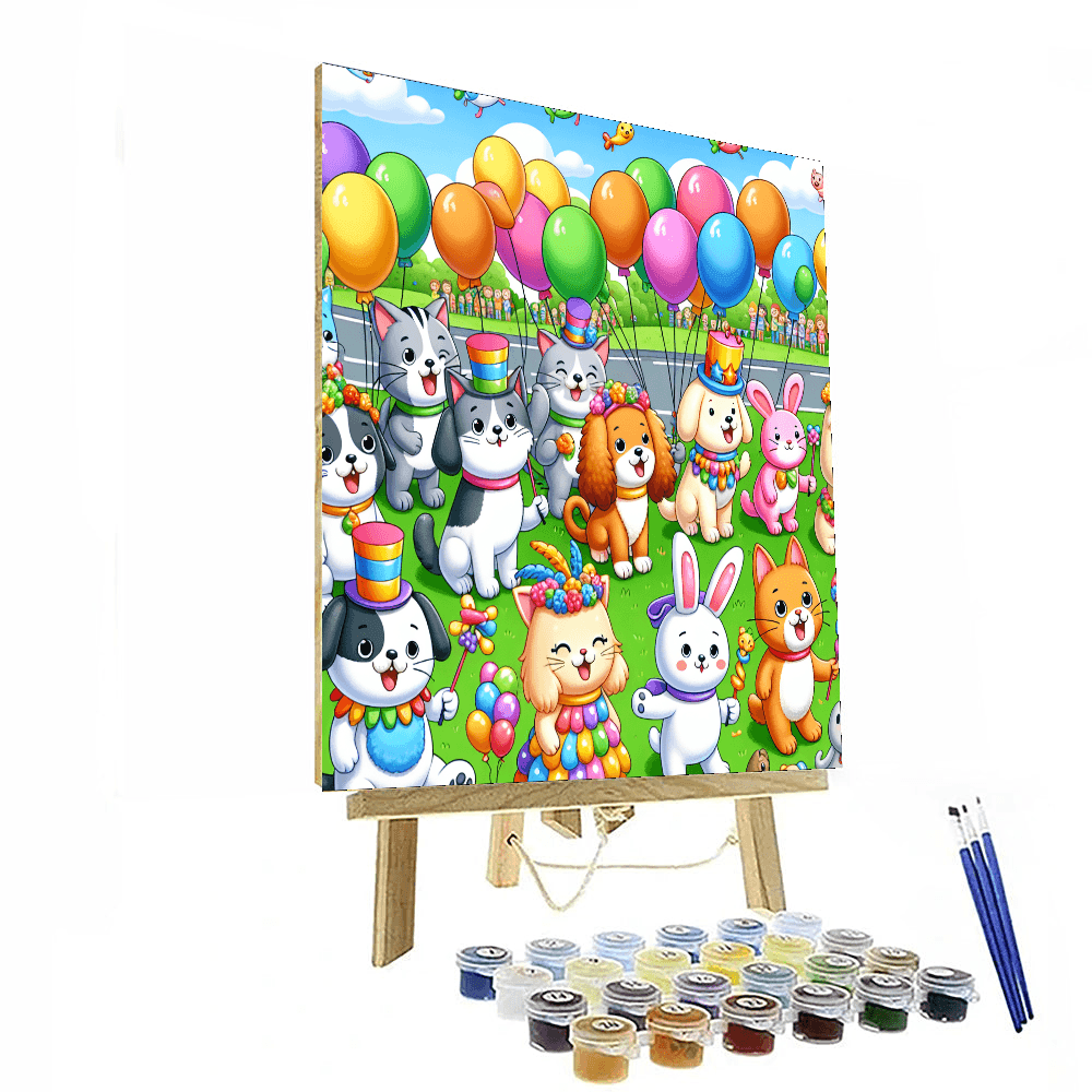 Fun Pet Parade Painting Number Kit