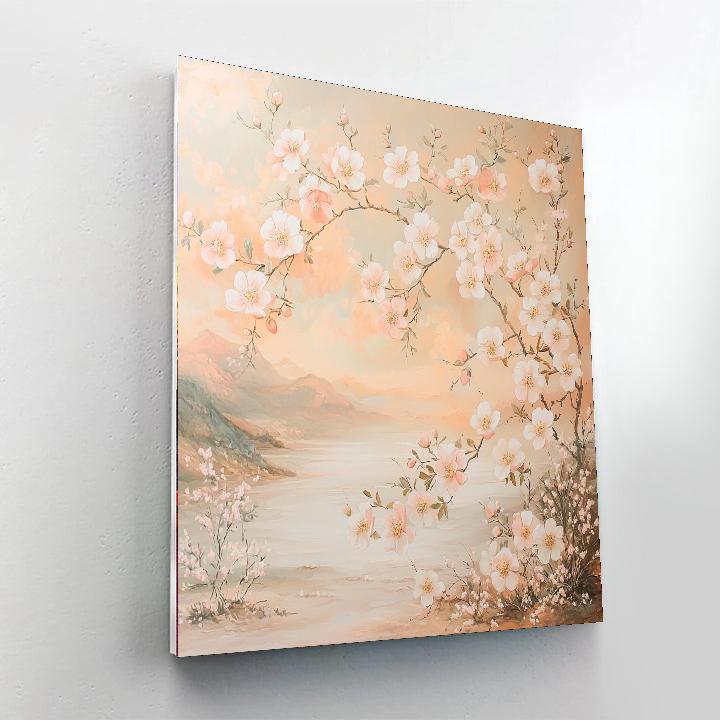 Zhao Mengfu Inspired Radiance Of Ethereal Blossoms  Paint By Color