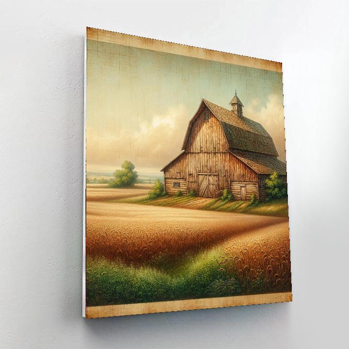 Rustic Barnyard Serenity DIY Paint By Numbers