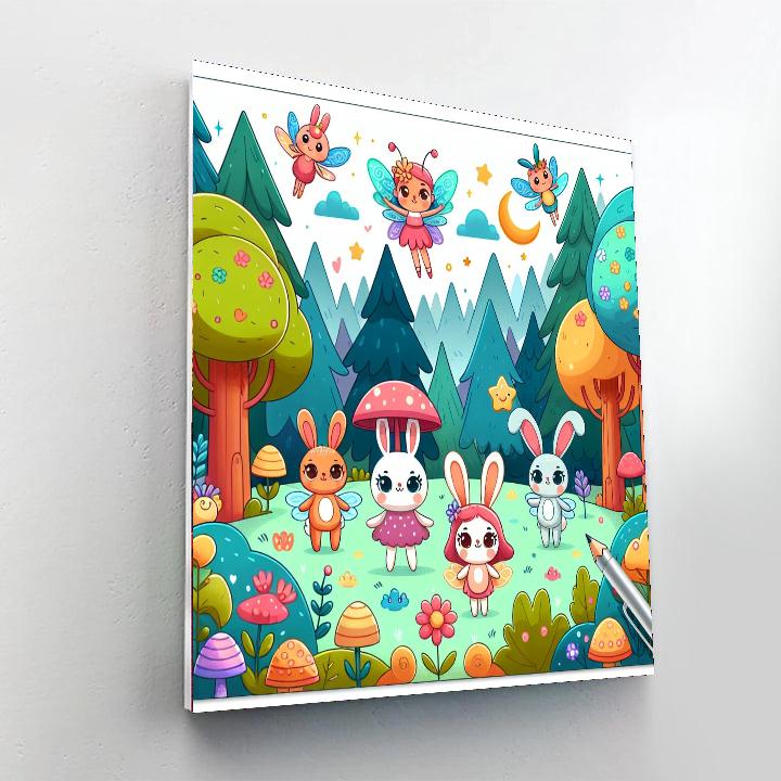 Charming Magical Forest Numbered Painting Kits