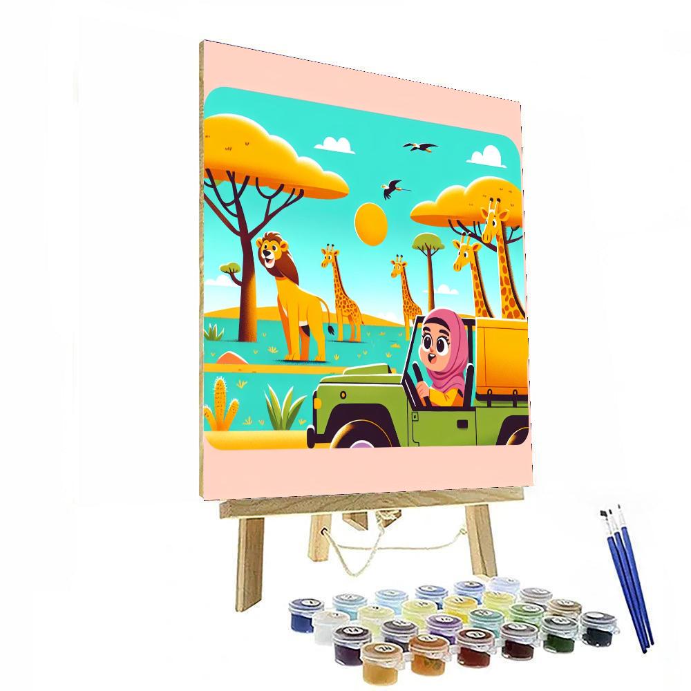 Savanna Adventure Safari Number Painting