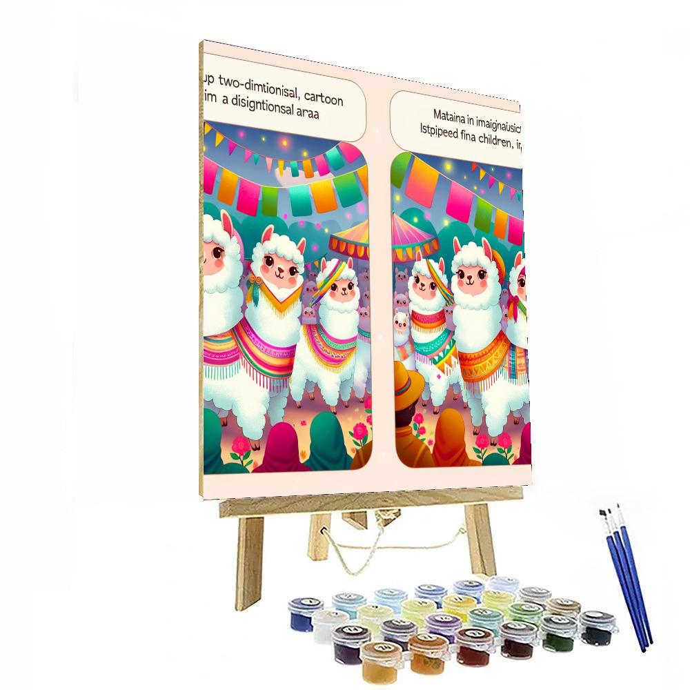 Artistic Alpaca Festival Painting Number Kit