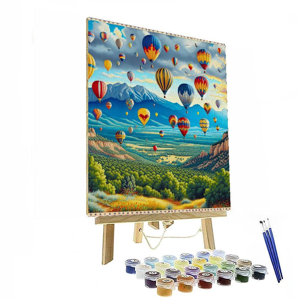 Albuquerque Balloon Fiesta - New Mexico, Usa Painting Number Kit