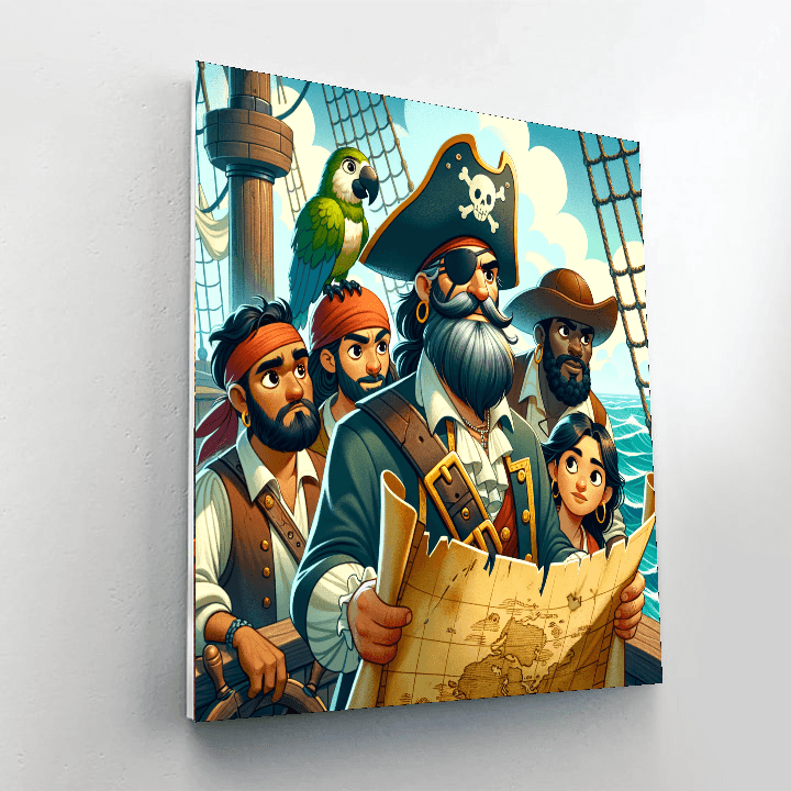 Brave Pirate Voyage DIY Paint By Numbers