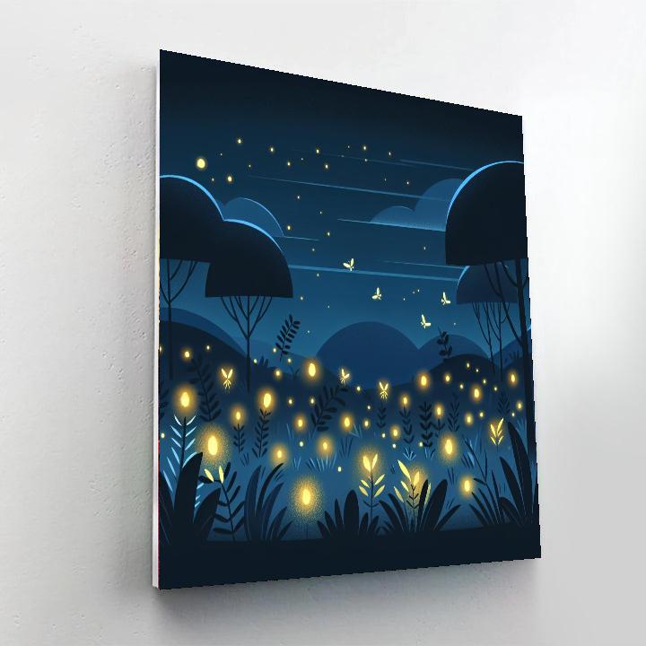 Friendly Firefly Gathering Paint By Numbers Art