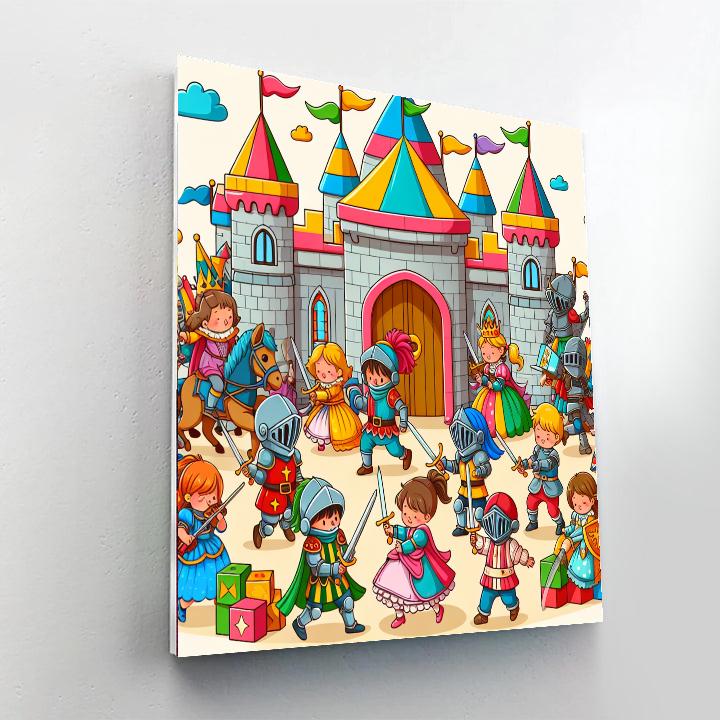 Castle Adventure Camp Number Painting