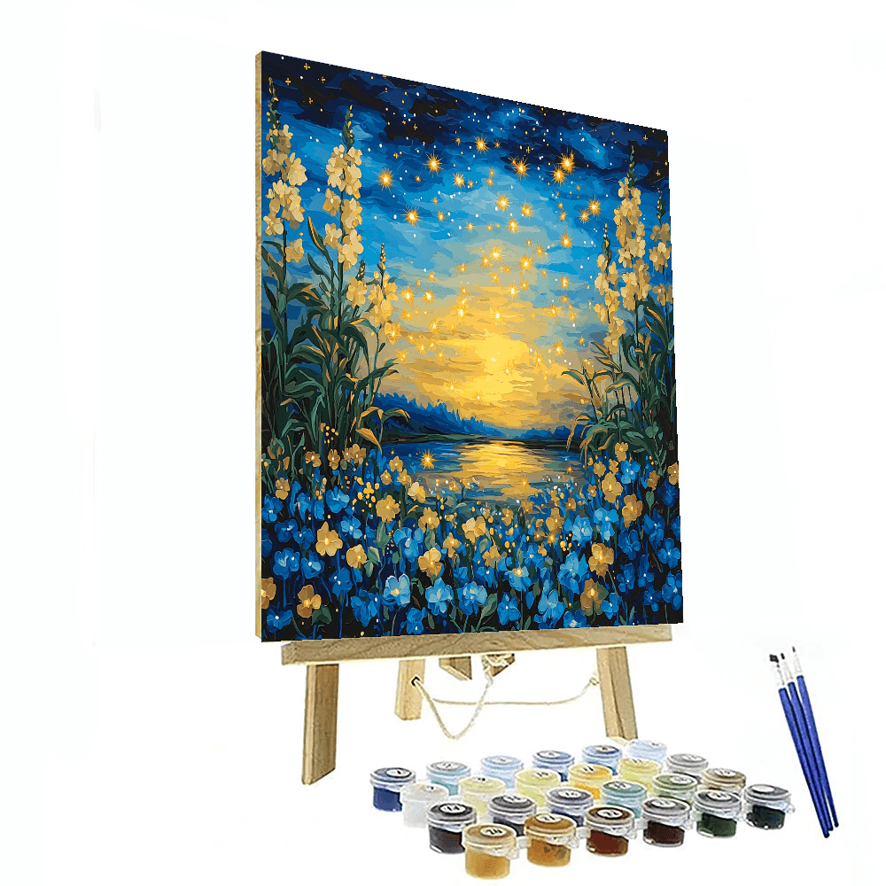 Vincent Van Gogh Inspired Dance Of The Fireflies  Paint By Numbers Art