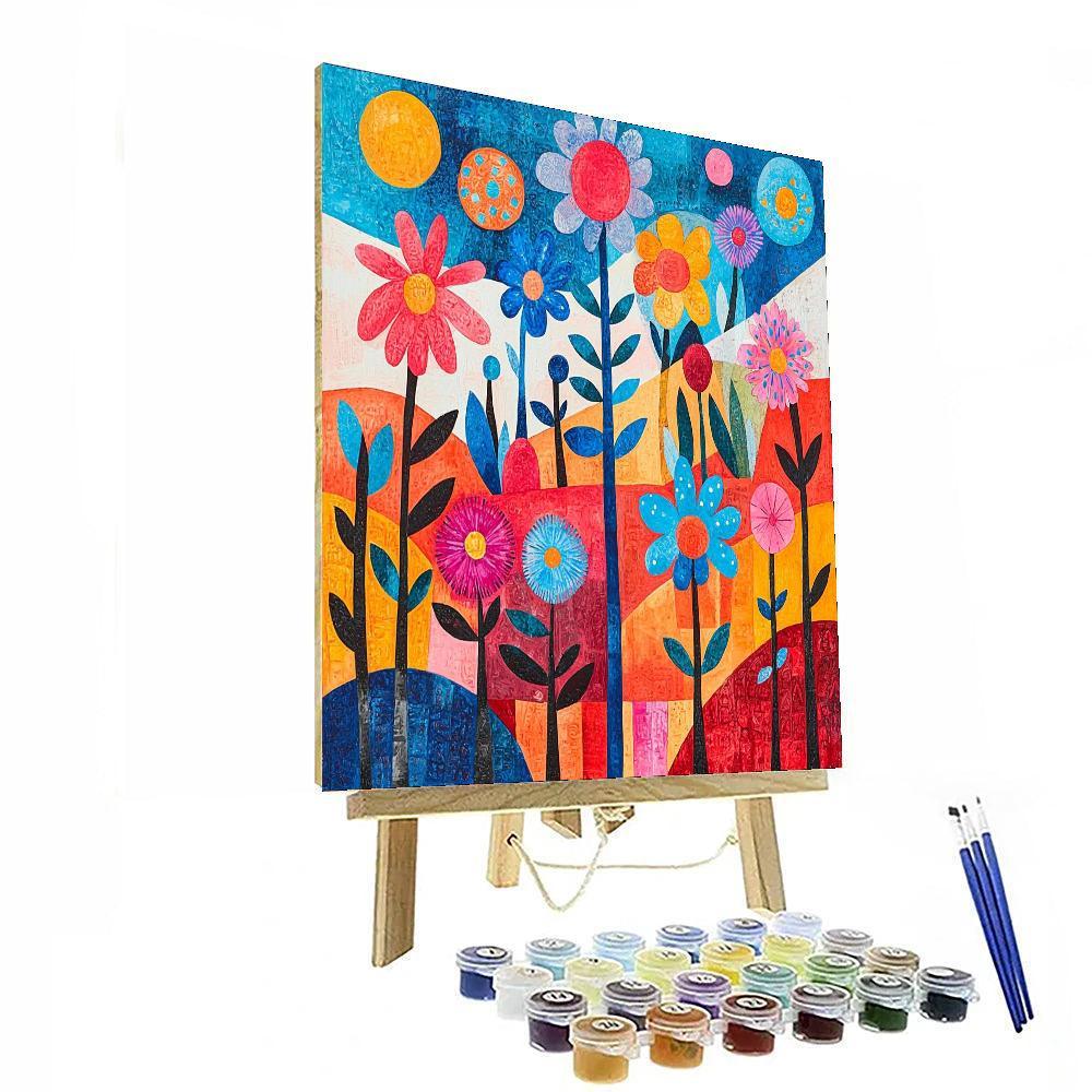 Paul Klee Inspired Bright Futures  Paint By Numbers Kits