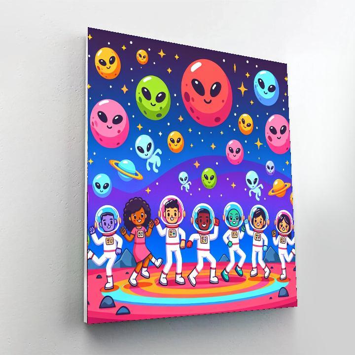 Space Galaxy Party Painting By Numbers Kit
