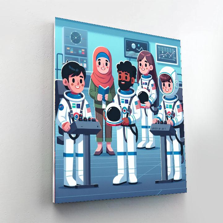 Astronaut Training Academy Numbered Painting Kits