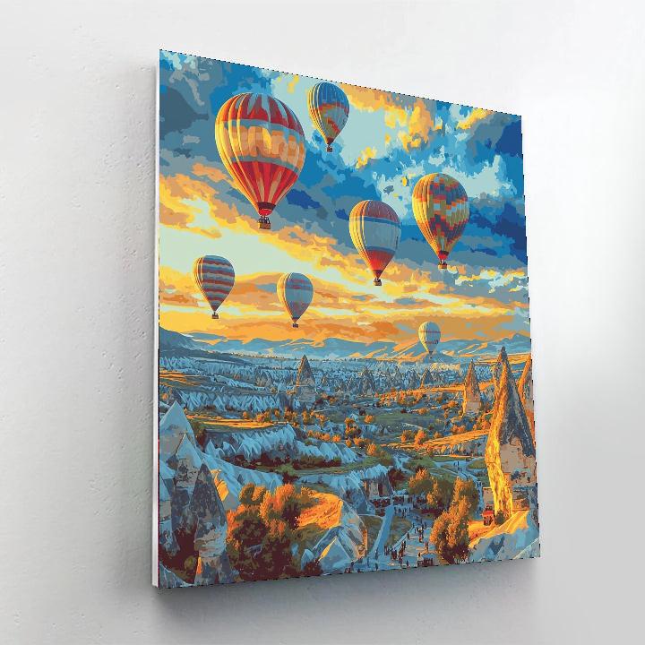 Capadoccia Hot Air Balloon Ride - Cappadocia Paint By Color