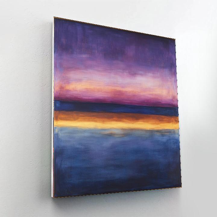 Mark Rothko Inspired Mystical Dusk Aura  Number Painting