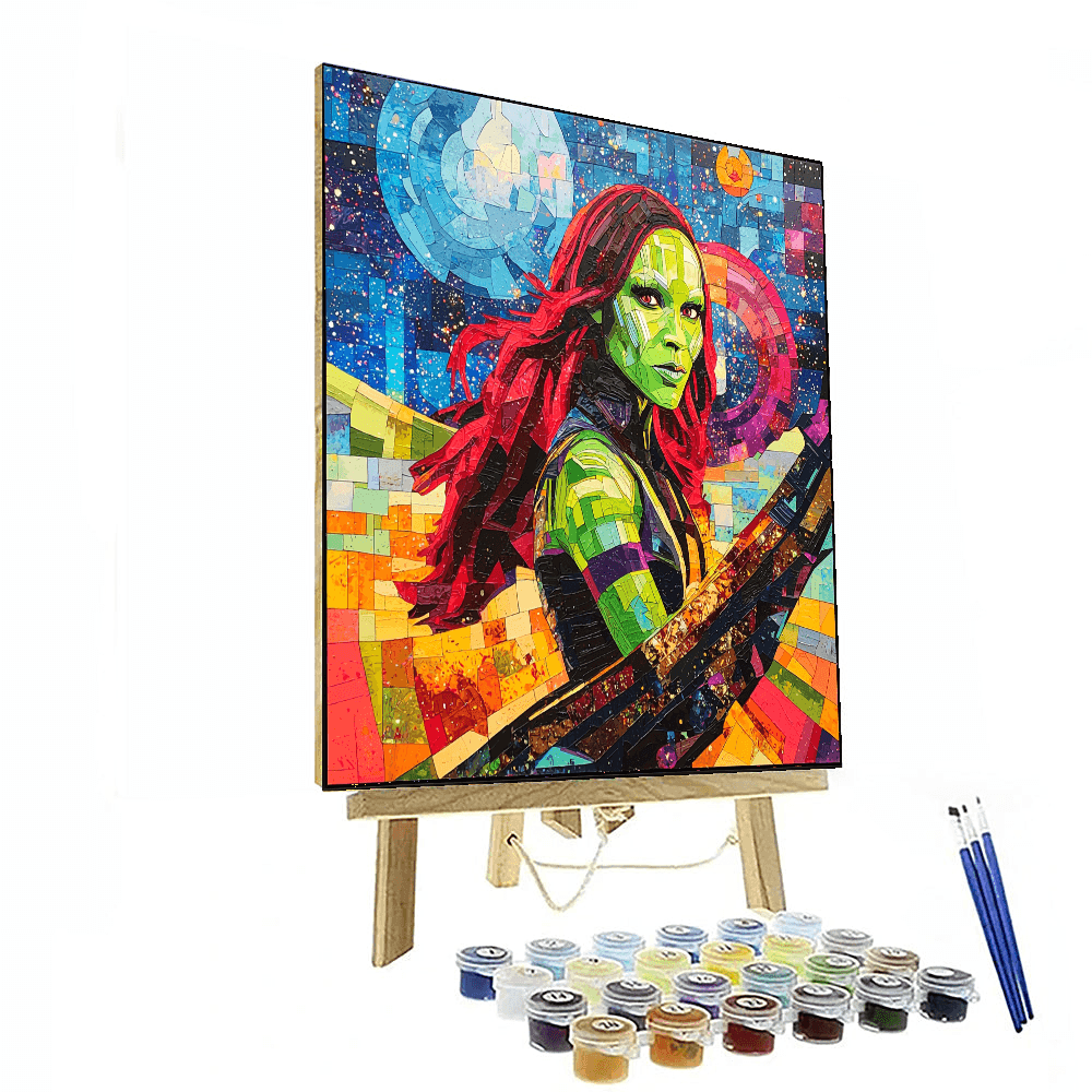 Zoe Saldana: The Cosmic Navigator Of Star-lord's Journey Paint By Numbers Kits