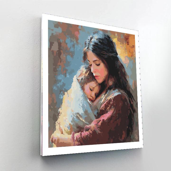 The Comforting Hug DIY Paint By Numbers