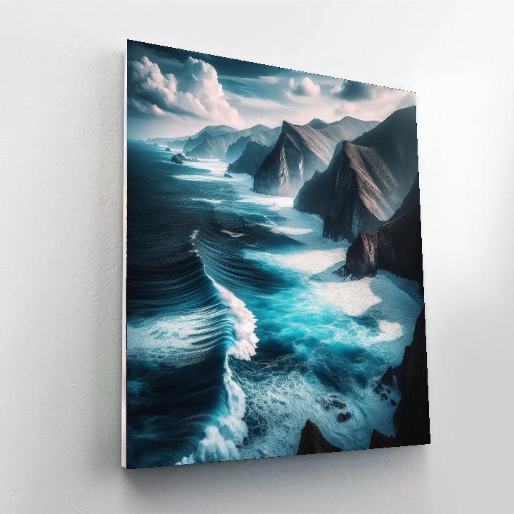 Coastal Cliff Views DIY Paint By Numbers
