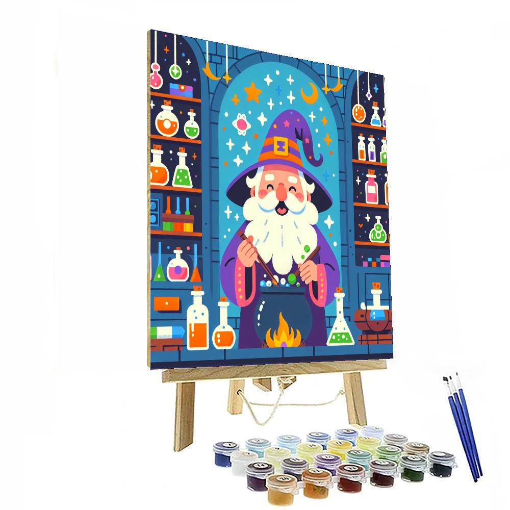 Friendly Wizard's Potion Mix Painting By Numbers Kit