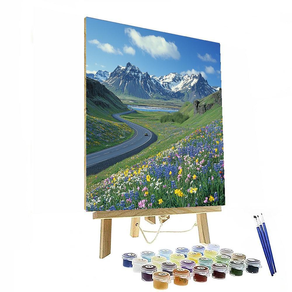 The Ring Road Of Iceland Number Painting