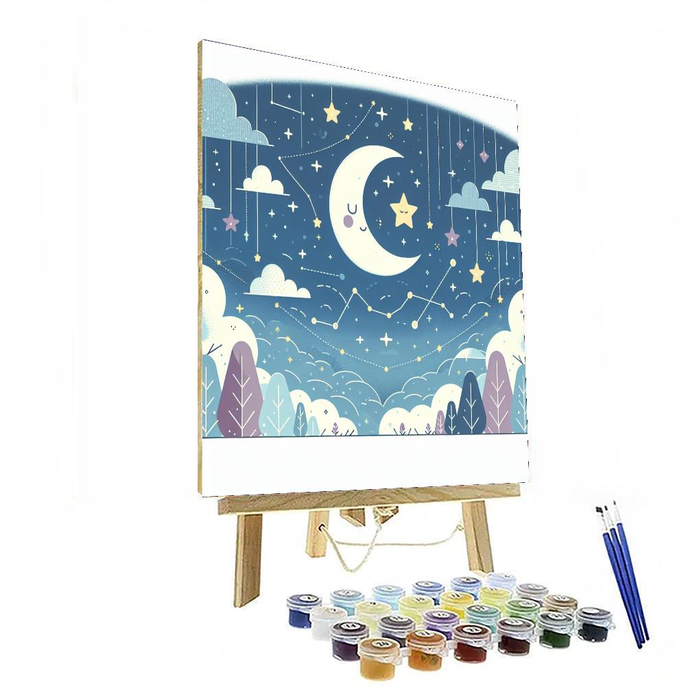 Starry Night Sky Dreams Painting Number Kit