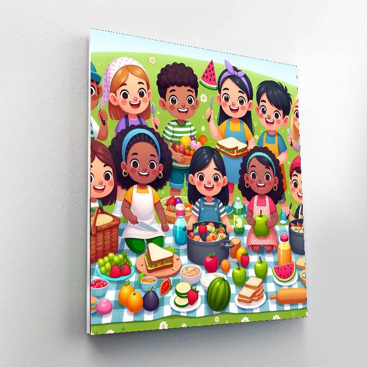 Creative Cookout Number Painting