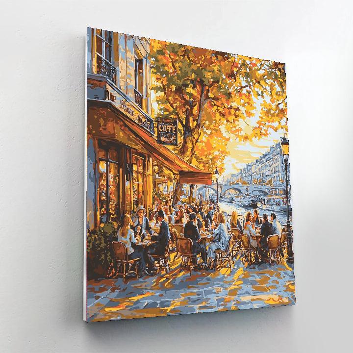 Pierre-Auguste Renoir Inspired Historical Parisian Café  Paint By Numbers