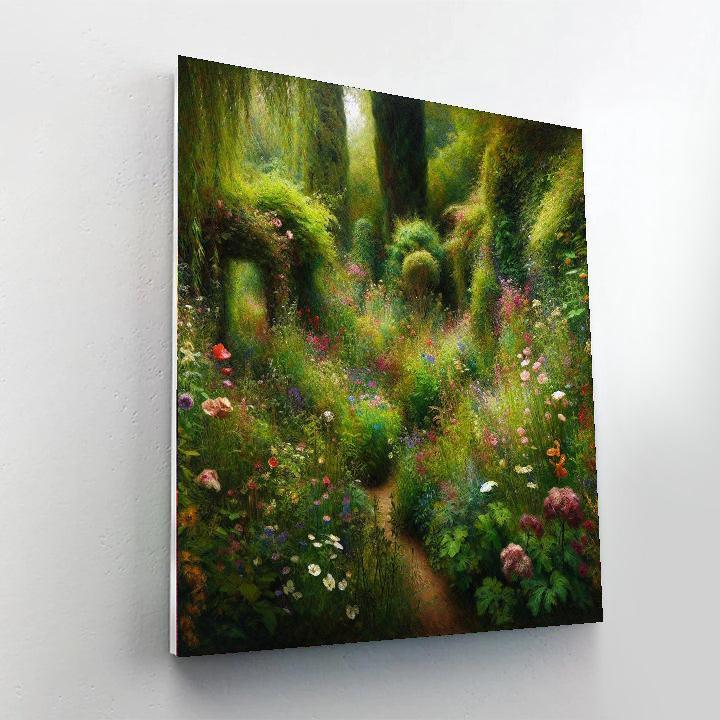 Enchanted Garden's Secret Paint By Numbers Art