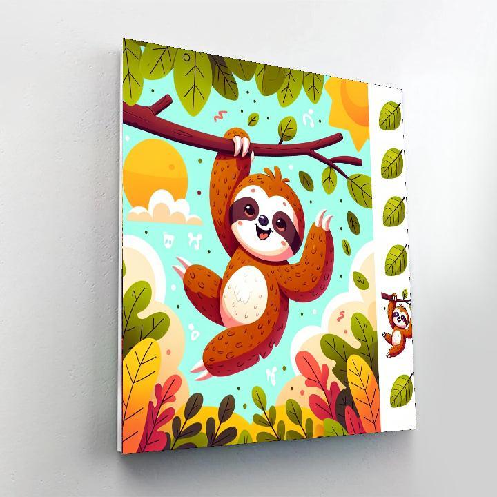 Merry Sloth Paint By Color