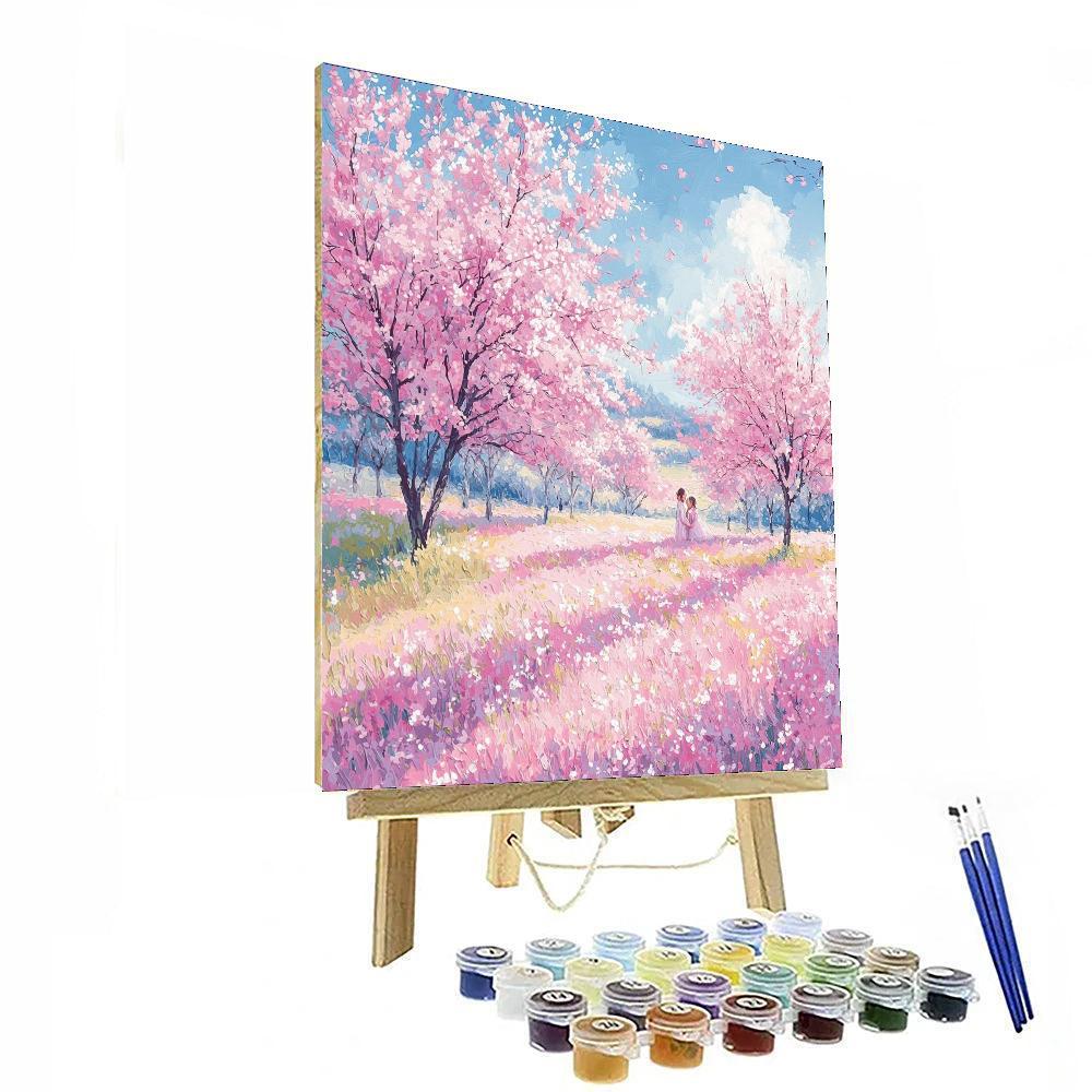 Gentle Blossoms Of Spring Number Painting
