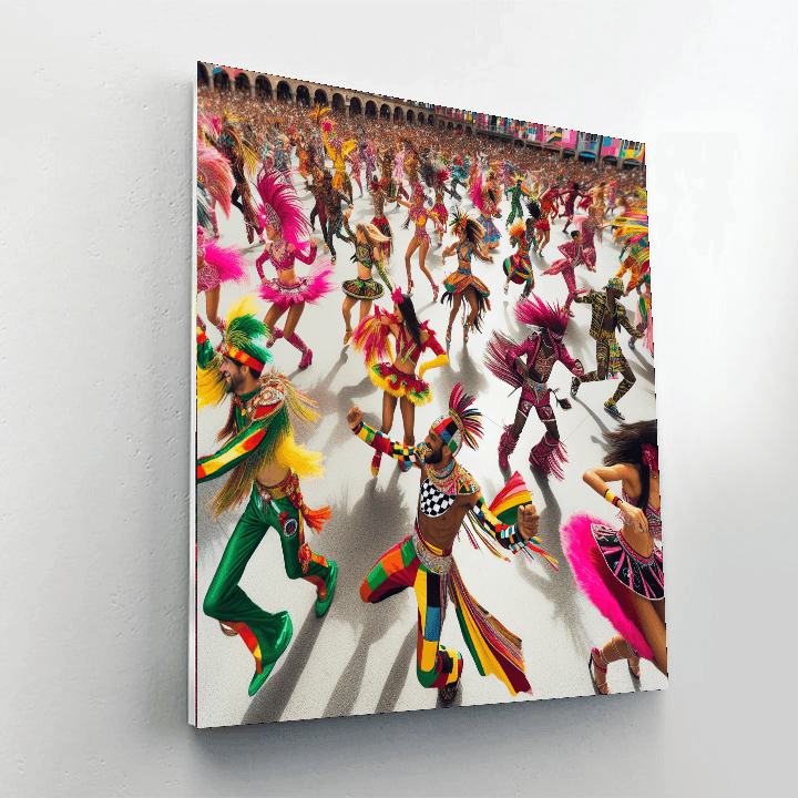 Energetic Dance Festival Painting By Numbers Kit