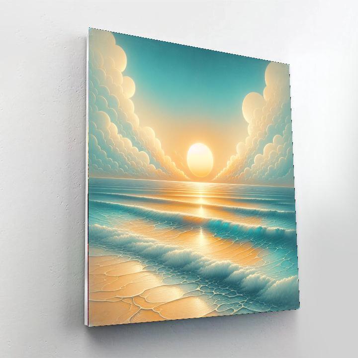 Breathtaking Coastal Sunrise Paint By Numbers