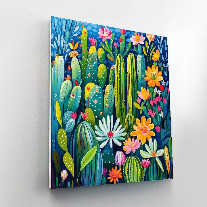 Frida Kahlo Inspired Cactus Garden  Paint By Number