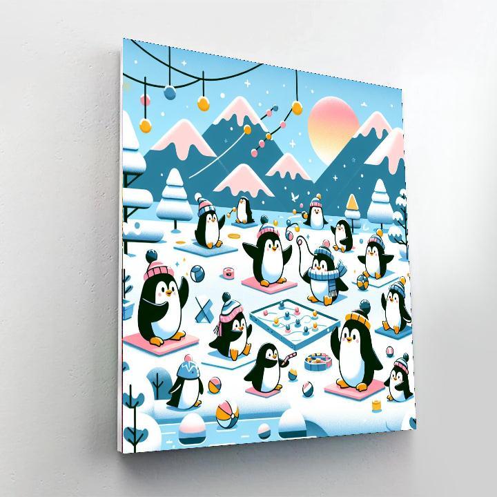 Penguin Adventure Paint By Numbers