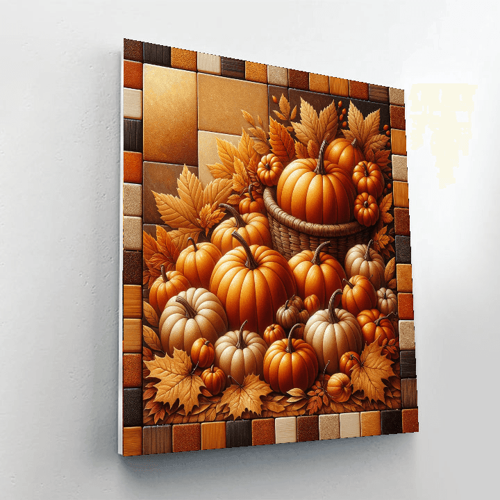 Autumn Harvest Gathering Paint By Color