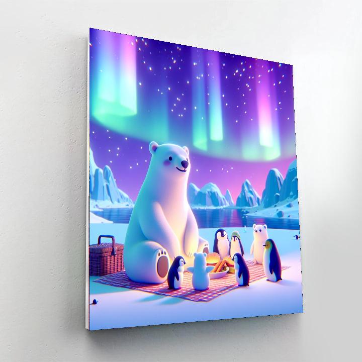 Aurora's Polar Picnic Paint By Numbers