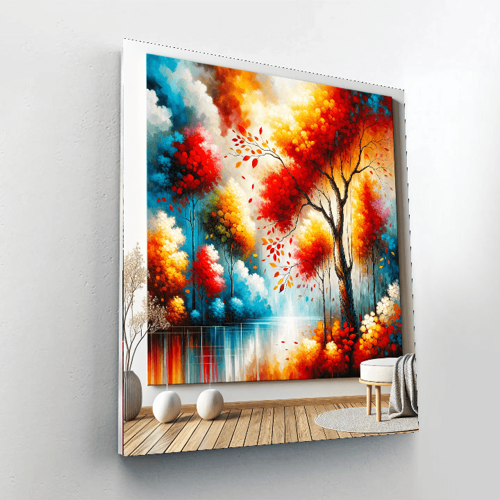 Fiery Autumn Leaves Paint By Color