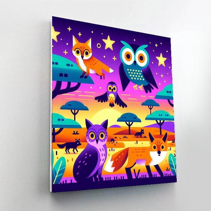 Safari Night Expedition Paint By Numbers