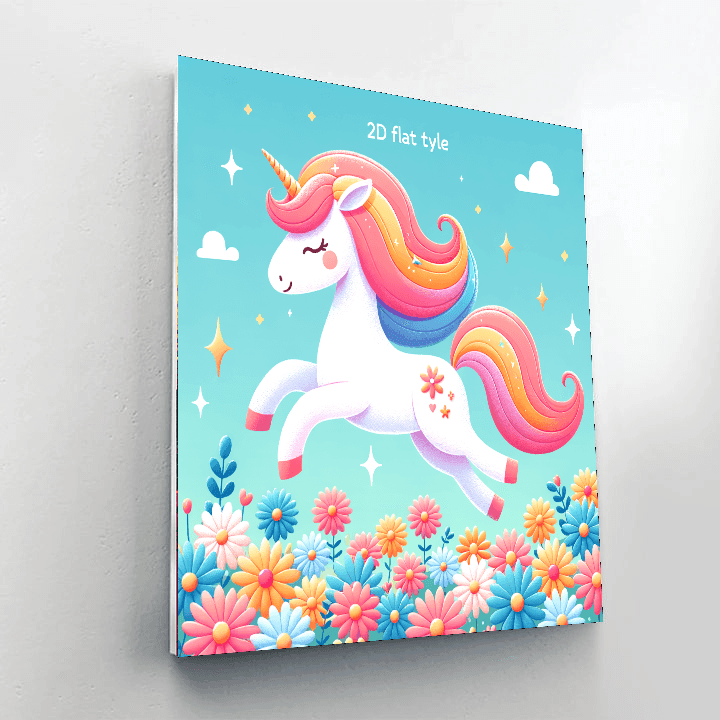 Magic Unicorn Garden Paint By Numbers
