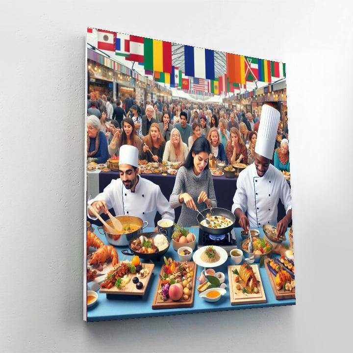 Gourmet Festival - France Paint By Numbers Art