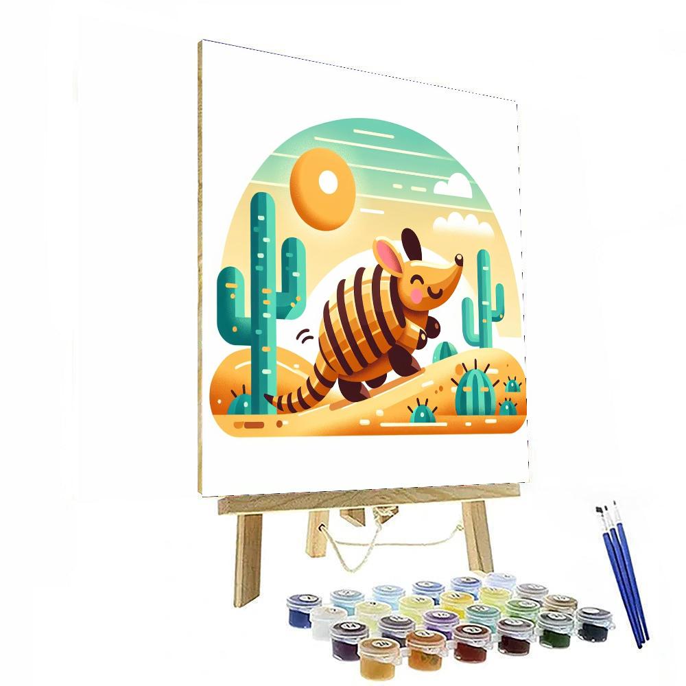 Adventurous Armadillo Painting By Numbers Kit