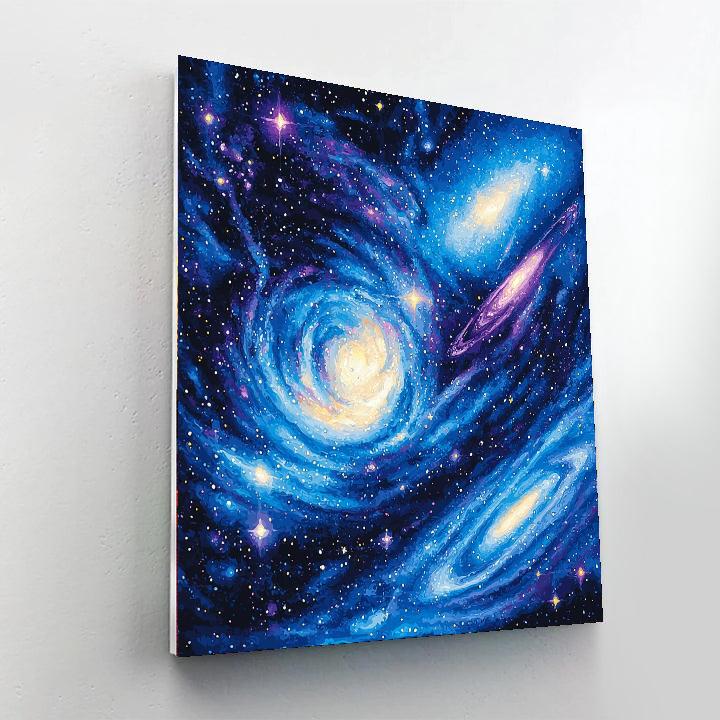 Georges Seurat Inspired Stellar Symphony  Paint By Number