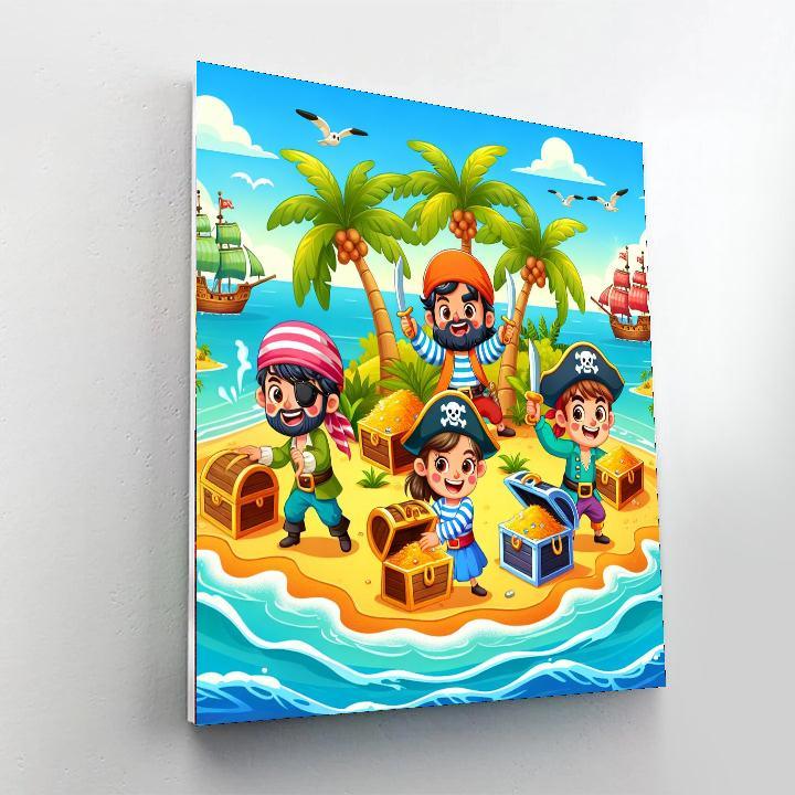 Adventure On A Treasure Island Paint By Number