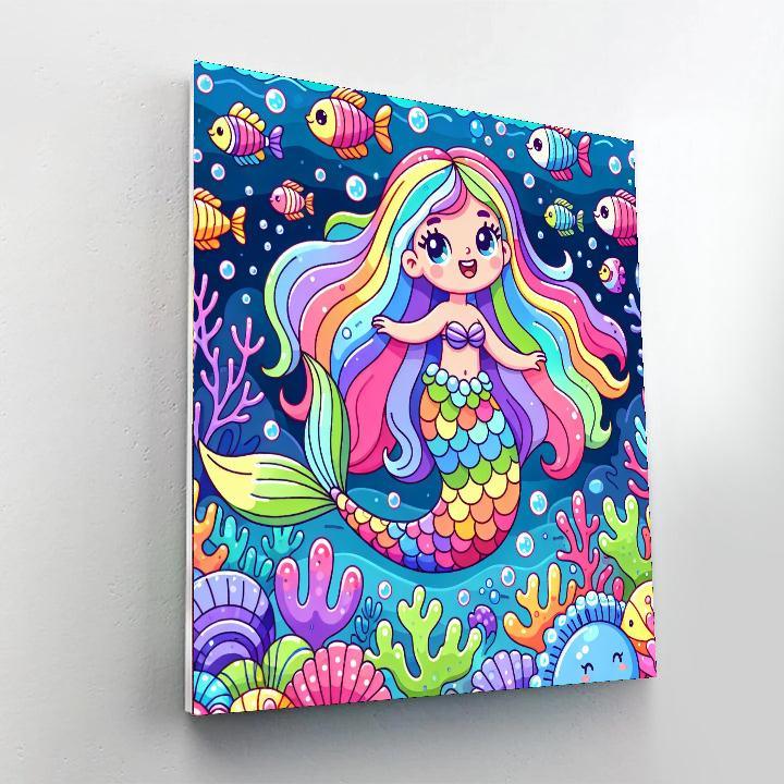 Dancing Mermaid Painting By Numbers Kit
