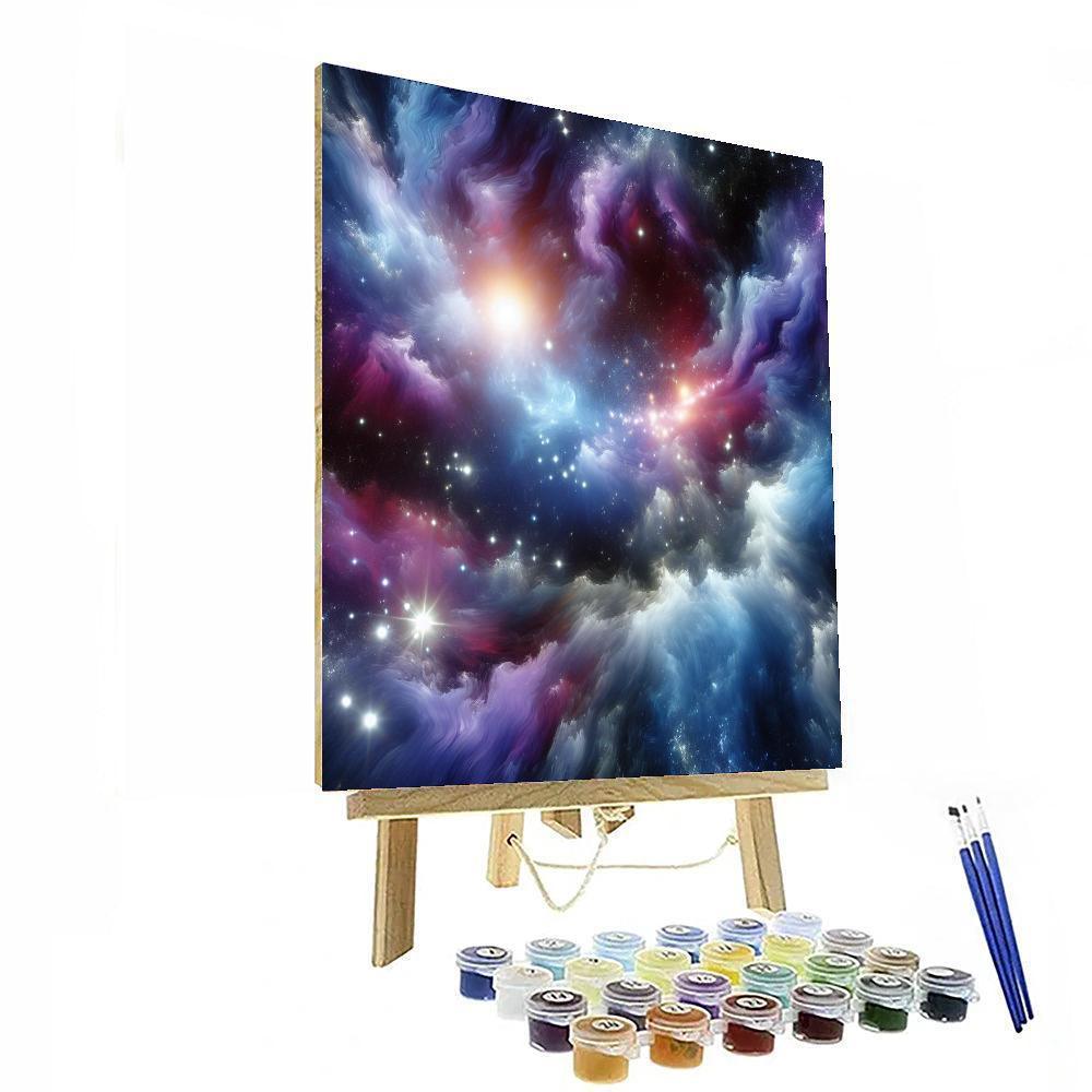Cosmic Cloudburst Odyssey Paint By Numbers