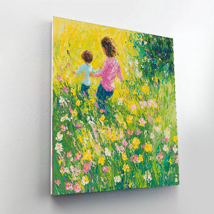 Laughter Among The Flowers Paint By Numbers Kits