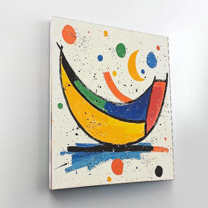 Joan Miró Inspired Harmonious Whimsy  Paint By Numbers Art