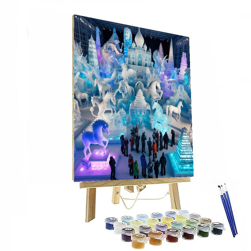 Snow And Ice Sculpture Festival - Bruges Painting Number Kit