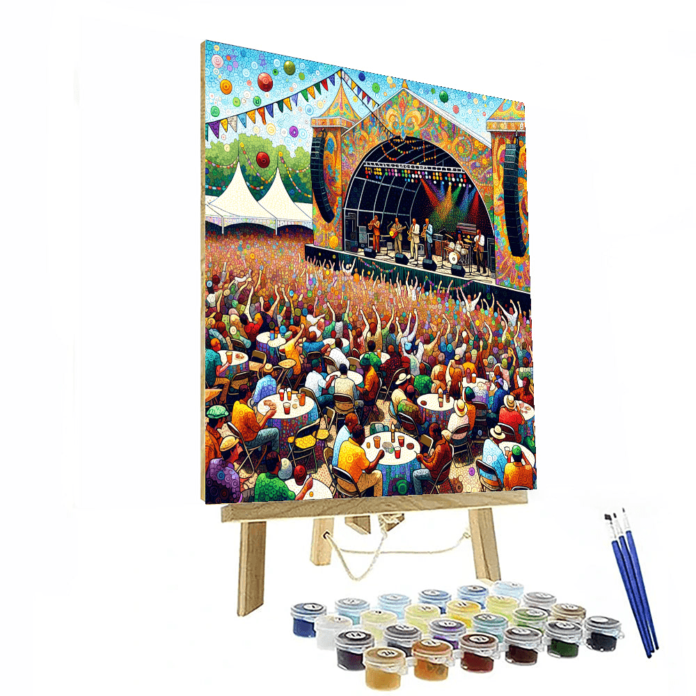The New Orleans Jazz & Heritage Festival Painting By Numbers Kit