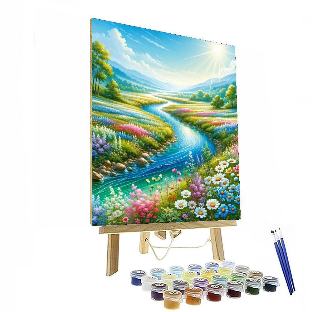 Gentle Riverbank Paint By Number