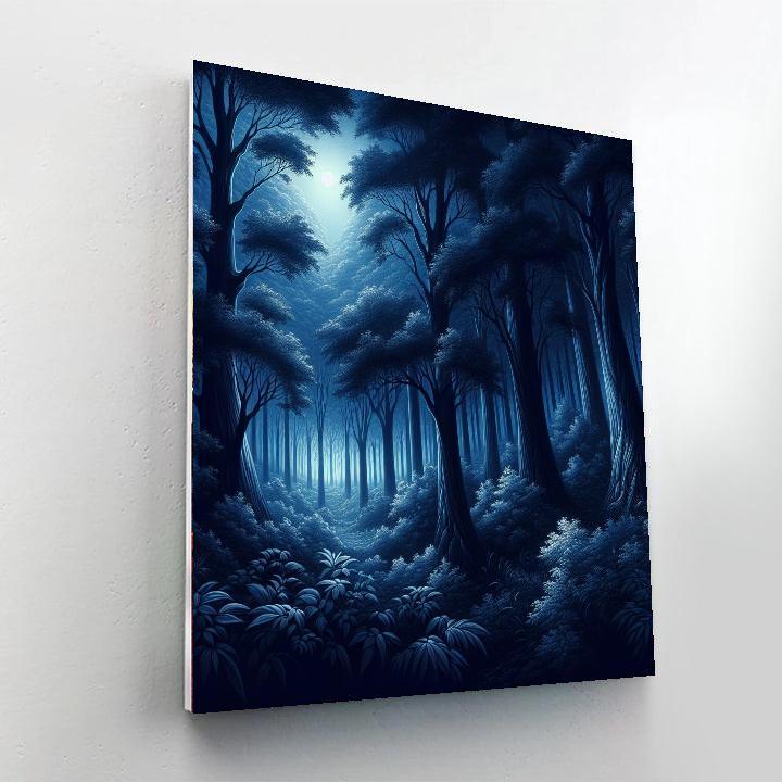 Nocturnal Woodland Magic Paint By Numbers