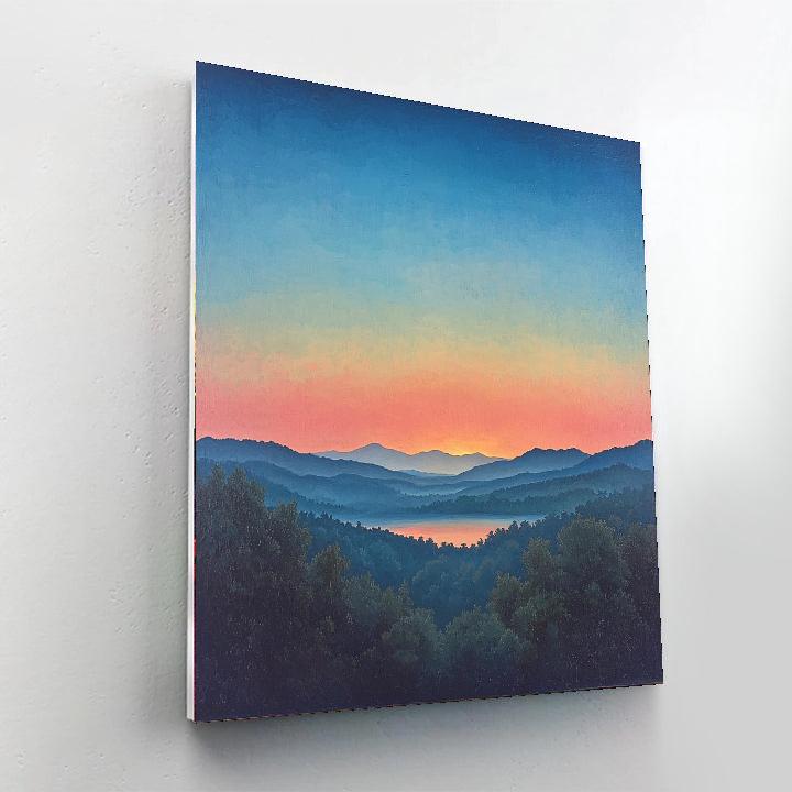 Caravaggio Inspired Luminous Horizons  DIY Paint By Numbers