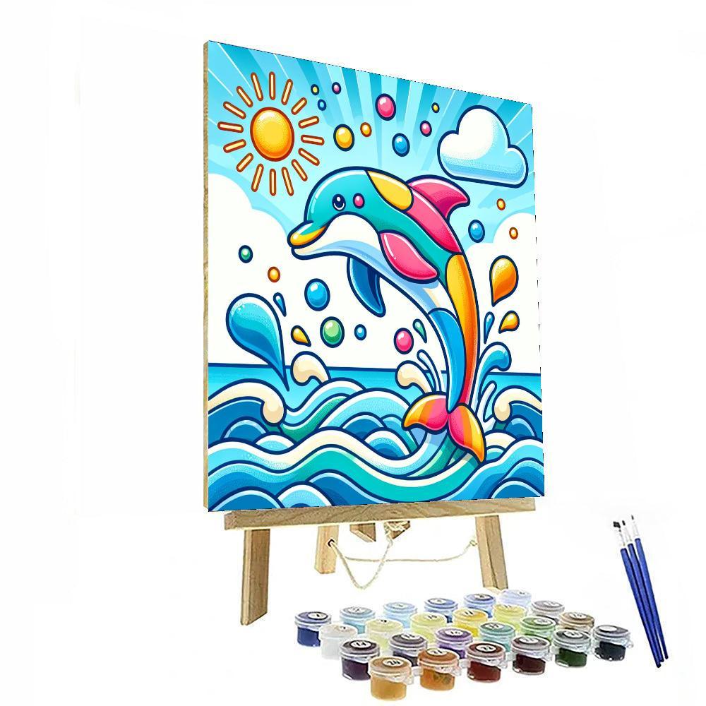 Dashing Dolphin Painting Number Kit